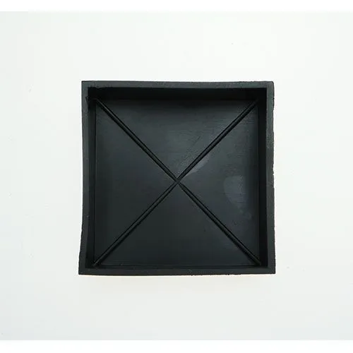 21mm x 21mm Square Tube End Plug - 13mm Height (Black) LDPE