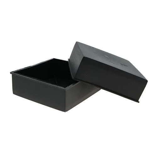48mm x 48mm Square Tube End Plug - 23mm Height (Black) LDPE