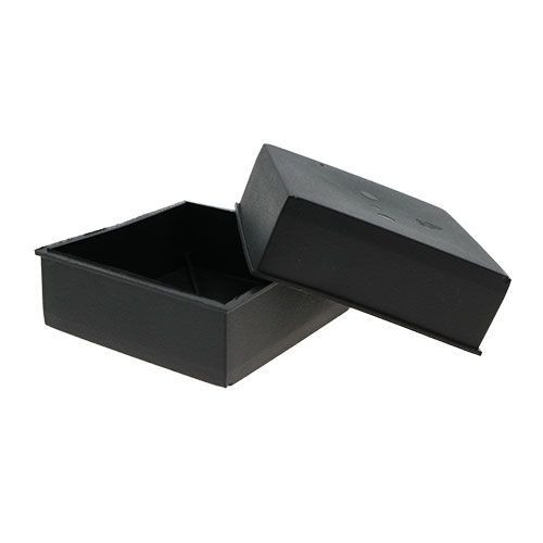 48mm x 48mm Square Tube End Plug - 13mm Height (Black) LDPE