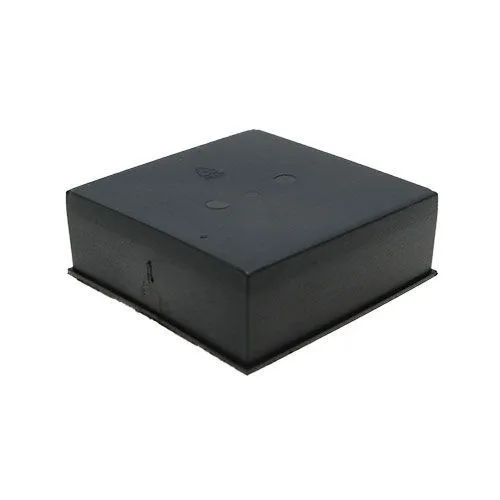 60mm x 60mm Square Tube End Plug - 23mm Height (Black) LDPE