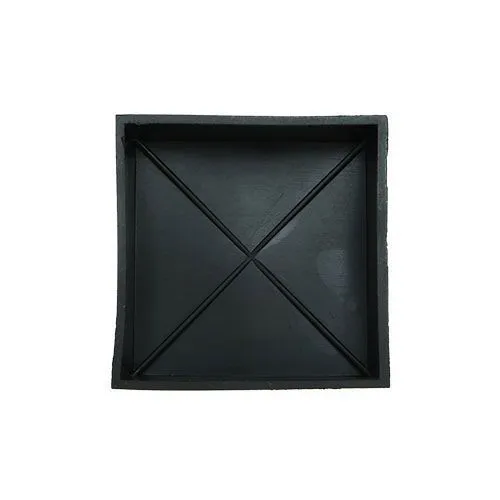 60mm x 60mm Square Tube End Plug - 13mm Height (Black) LDPE