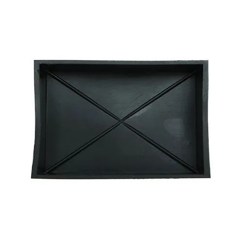 33mm x 43mm Rectangular Tube End Plug - 13mm Height (Black) LDPE