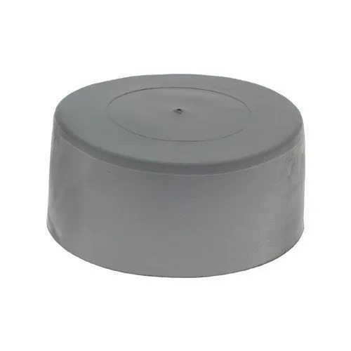 141.3mm Pipe End Caps, 44mm Height, Grey LDPE