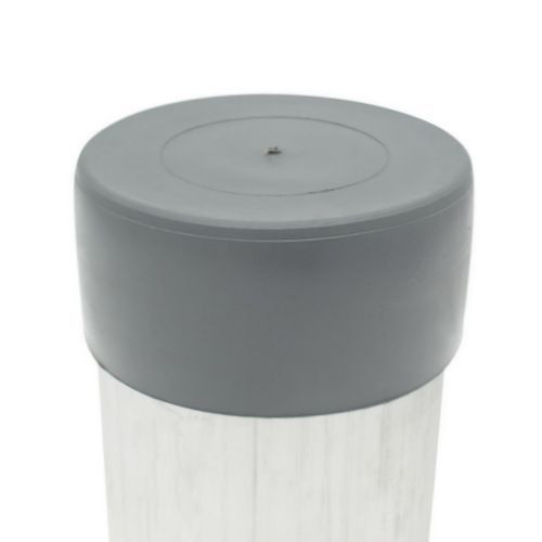 210mm x 40mm Pipe End Cap (Grey) 2mm Wall | LDPE