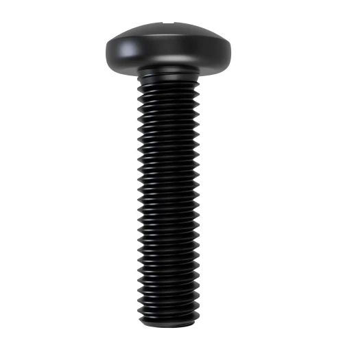 M4 x 12mm Phillips Pan Head Machine Screw DIN 7985H - Black Zinc