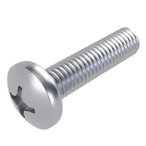 M4 x 12mm Phillips Pan Head Machine Screw (DIN 7985H) | BZP Steel