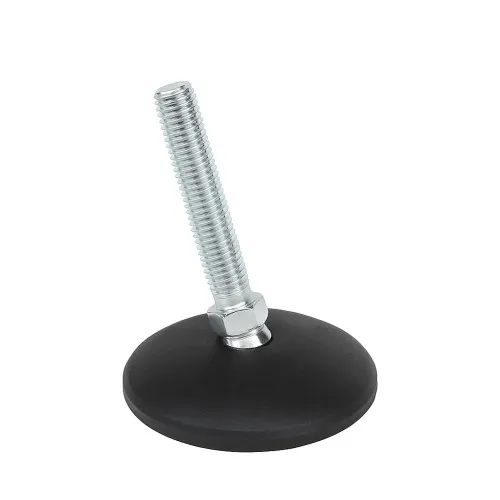 M16 x 66mm Tilting Adjustable Foot - 80mm Anti-Slip Base | 900kg Load