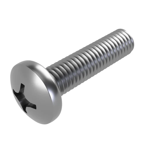 M5 x 25mm Phillips Pan Head Machine Screws DIN 7985H - A2 Stainless Steel