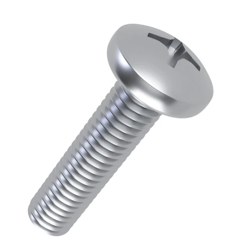 M5 x 50mm Phillips Pan Head Machine Screw DIN 7985H - BZP | Vital Parts