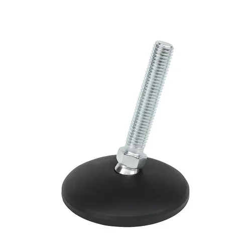 M12 x 100mm Tilting Adjustable Foot - 80mm Base | 750kg Load