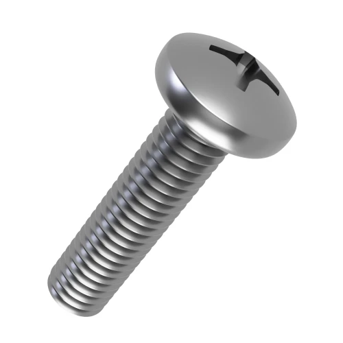 M8 x 45mm Phillips Pan Head Machine Screws DIN 7985H - A2 Stainless Steel