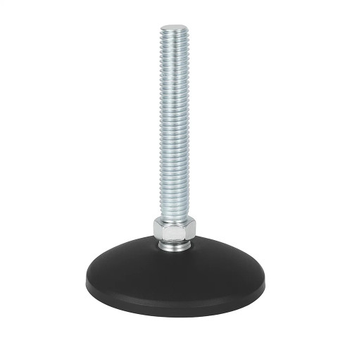 M12 x 100mm Tilting Adjustable Foot - 80mm Anti-Slip Base | 750kg Load