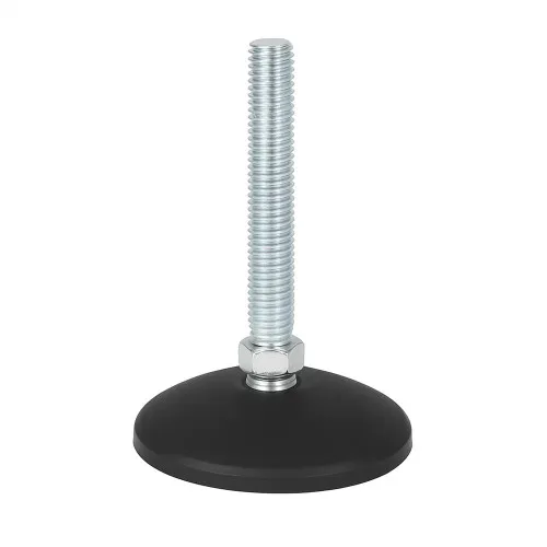 M16 x 100mm Tilting Adjustable Foot - 80mm Base | 900kg Load