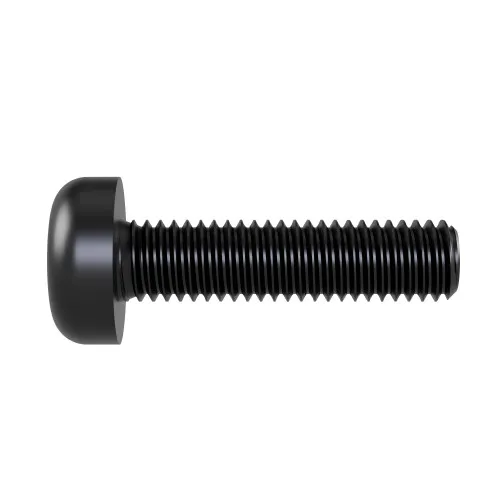 M4 x 30mm Pozi Pan Head Machine Screw (DIN 7985Z) | Black Zinc
