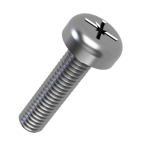 M5 x 45mm Pozi Pan Head Machine Screw (DIN 7985Z) | A2 Stainless Steel