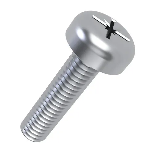 M6 x 80mm Pozi Pan Head Machine Screw (DIN 7985Z) | BZP Steel