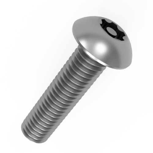 M5 x 16mm Security Pin Torx Button Head Screw (T25) | Tamper Resistant A2 Stainless Steel