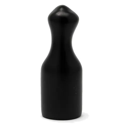 20.6mm x 13mm PVC Pull Tab Cap - Black | Flexible End Cap