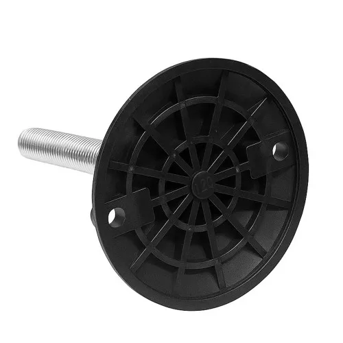 M16 x 150mm Tilting Adjustable Foot - 100mm Anti-Slip Base | 900kg Load