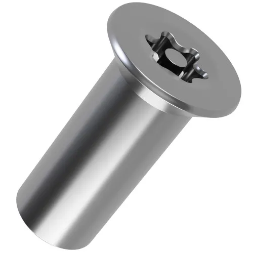M8 x 20mm Pin Torx Countersunk Barrel Nut (T40) | A2 Stainless Steel