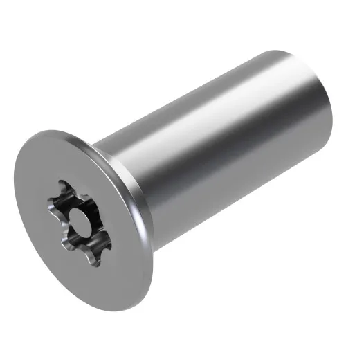 M8 x 20mm Pin Torx Countersunk Barrel Nut (T40) | A2 Stainless Steel