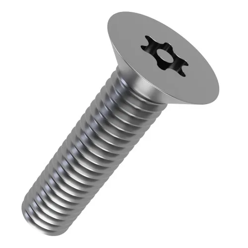 M12 x 30mm Security Pin Torx Countersunk Screw (T55) | A2 Stainless Steel