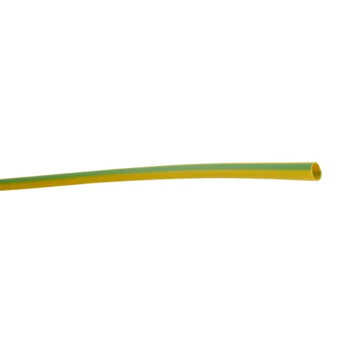 2mm (±0.15) Green & Yellow PVC Cable Sleeve (-20°C to +70°C) | 100m