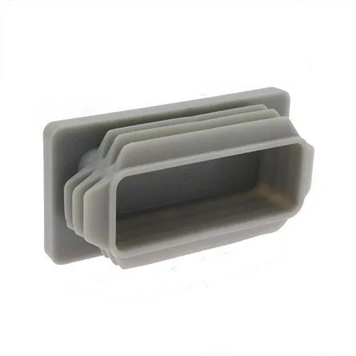 20 x 10mm Rectangular Tube Insert (0.8-2mm Wall) | Grey LDPE