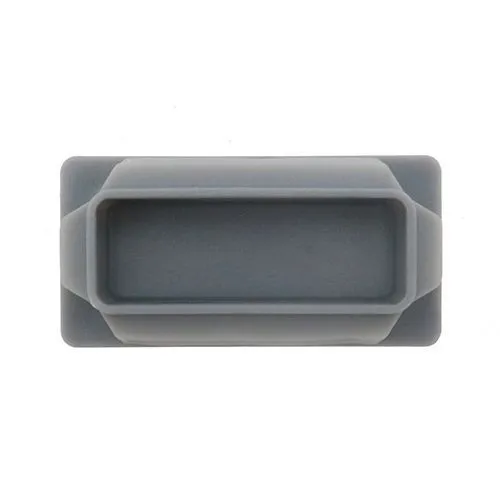 20 x 10mm Rectangular Tube Insert (0.8-2mm Wall) | Grey LDPE
