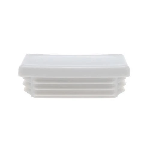 20 x 10mm - Rectangular Tube Inserts - White - LDPE | Vital Parts