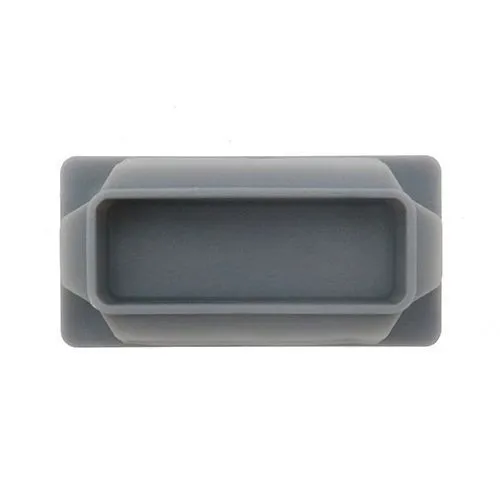 20 x 16mm Rectangular Tube Insert (0.8-2.5mm Wall) | Grey LDPE