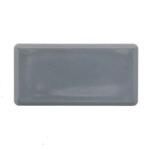 20 X 16mm - Rectangular Tube Inserts - Grey - LDPE | Vital Parts