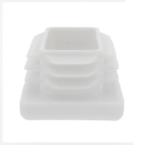 20 x 15mm - Rectangular Tube Inserts - White - LDPE | Vital Parts