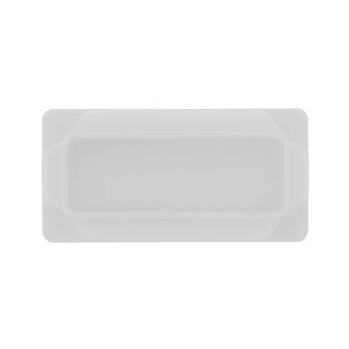 25 x 10mm - Rectangular Tube Inserts - White - LDPE | Vital Parts