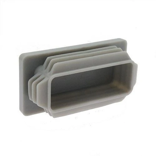 25 x 15mm - Rectangular Tube Inserts - Grey - LDPE | Vital Parts