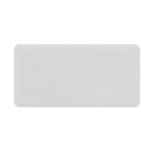 25 x 15mm - Rectangular Tube Inserts - White - LDPE | Vital Parts