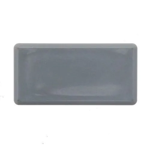25 x 20mm Rectangular Tube Insert (1-3mm Wall) | Grey LDPE