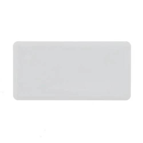 25 x 20mm Rectangular Tube Insert (1-3mm Wall) | White LDPE