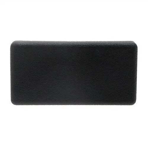 25.4 x 12.7mm Rectangular Tube Insert (0.8-2mm Wall) | Black LDPE
