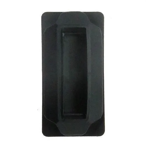 25.4 x 12.7mm Rectangular Tube Insert (0.8-2mm Wall) | Black LDPE