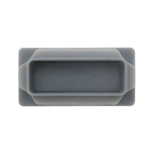 30 x 10mm Rectangular Tube Insert (0.8-2mm Wall) | Grey LDPE