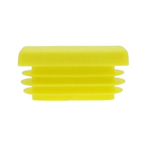 35 x 15mm Rectangular Tube Insert (1-3mm Wall) | Yellow LDPE