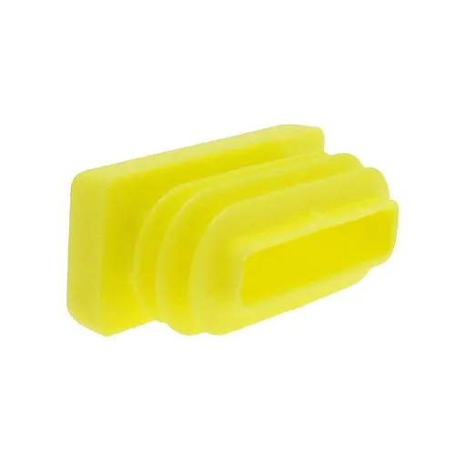 35 x 15mm Rectangular Tube Insert (1-3mm Wall) | Yellow LDPE