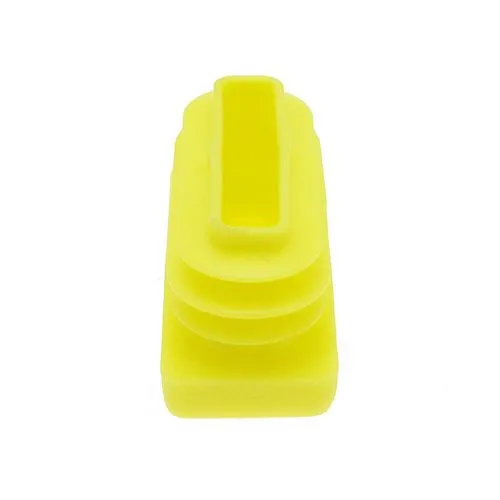 35 x 15mm Rectangular Tube Insert (1-3mm Wall) | Yellow LDPE