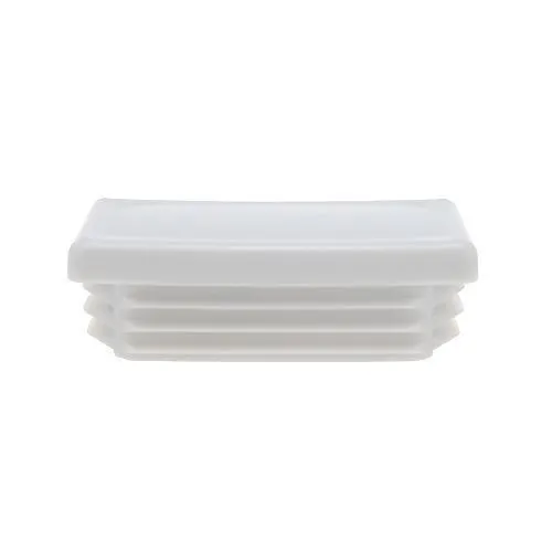 35 x 20mm Rectangular Tube Insert (1-3mm Wall) | White LDPE