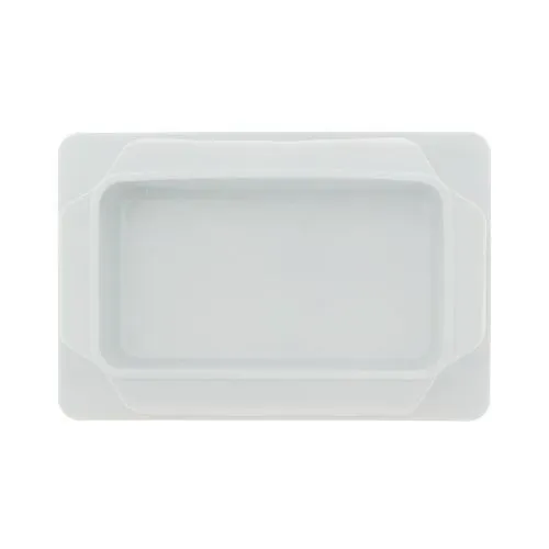 40 x 20mm Rectangular Tube Insert (3mm Wall) | White LDPE