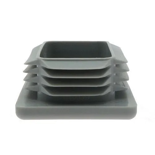 40 x 25mm Rectangular Tube Insert (3-5mm Wall) | Grey LDPE