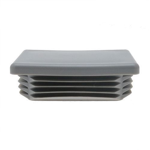 40 x 30mm - Rectangular Tube Inserts - Grey - LDPE | Vital Parts