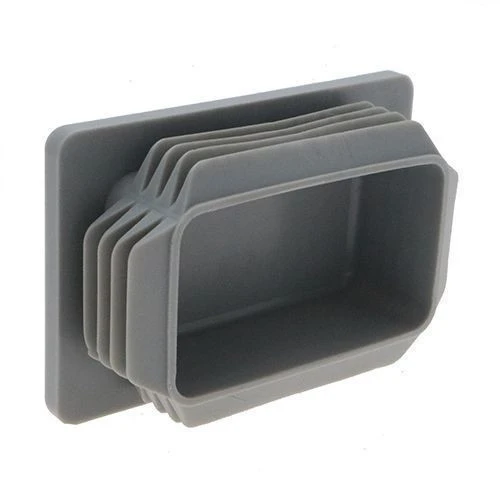 50 x 30mm - Rectangular Tube Inserts - Grey - LDPE | Vital Parts