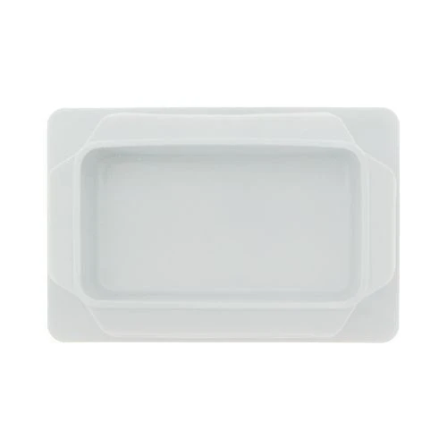 50.8 x 25.4mm - Rectangular Tube Inserts - White - LDPE | Vital Parts